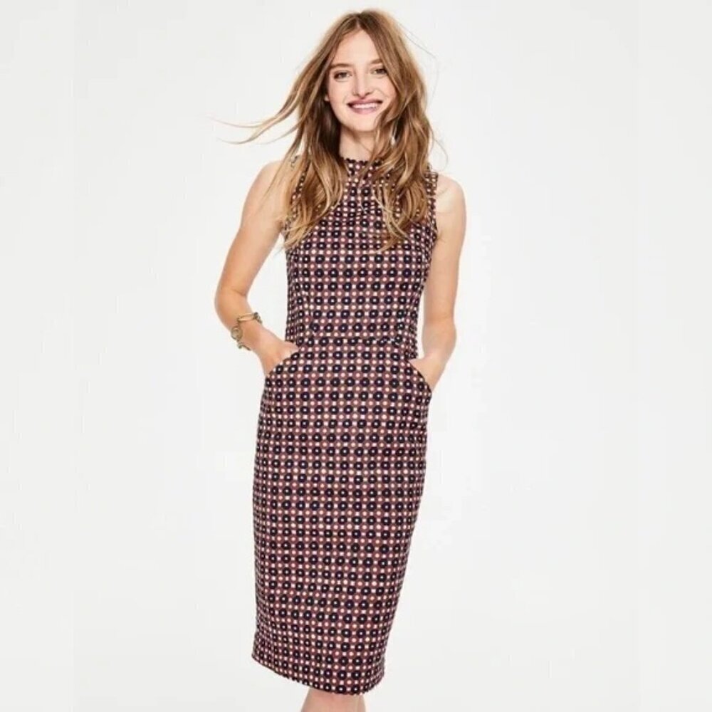 Boden Martha Cotton Sleeveless Sheath Dress